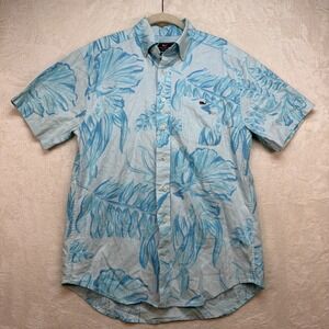 Vineyard Vines‎ Tucker Shirt Men's Small Blue Tropical Hawaiian Short Sleeve